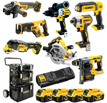 Zestaw COMBO 8 narzędzi akumulatorowych DeWalt