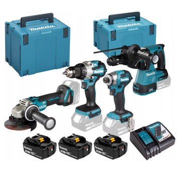 Zestaw DDF489 DHR243 DGA504 DTD173 3x5Ah MAKITA