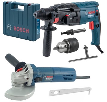Zestaw GBH 240 + GWS 750-125S BOSCH