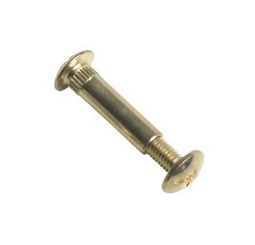 Złącze meblowe M6x31-40mm mosiądz (100)